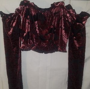 Kenzie Off Shoulder Velvet Top